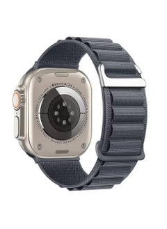 Apple Watch Ultra 2 Band/Apple Watch Ultra Band 49mm 45mm 44mm 42mm 38mm 40mm 41mm Men Women, Rugged Alpine Loop Nylon Sport Bands with Titanium G-Hook Braided Stap for iWatch Series