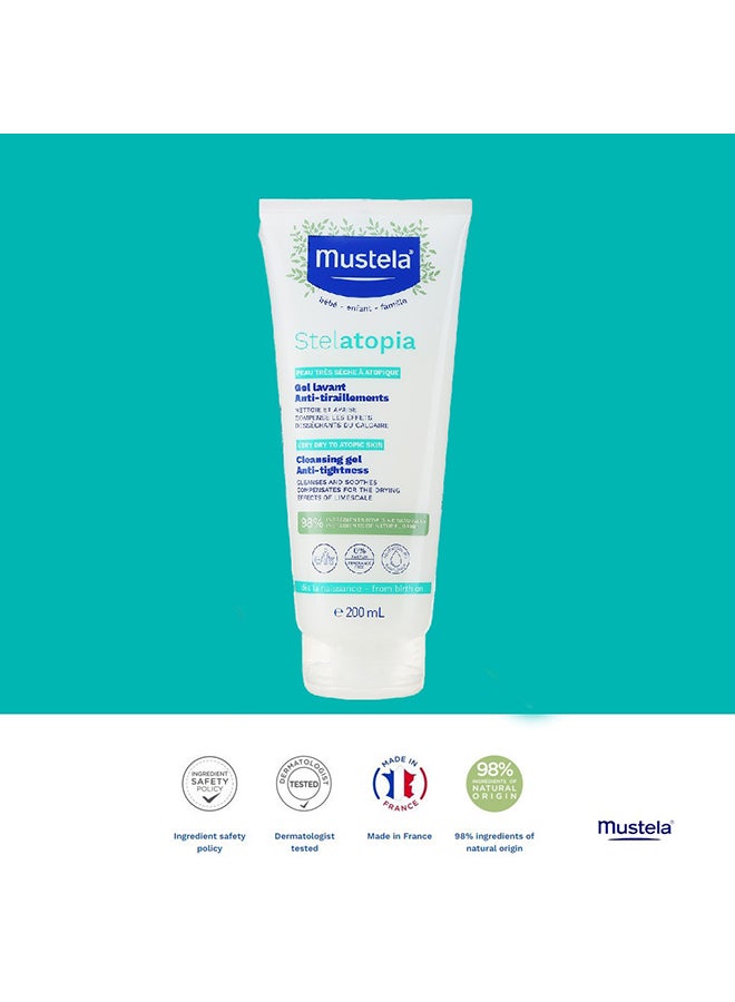 Mustela Stelatopia Baby Cleansing Gel With Organically Farmed Sunflower - 200ml - Image 3