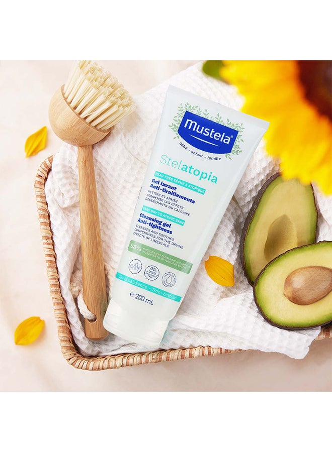 Mustela Stelatopia Baby Cleansing Gel With Organically Farmed Sunflower - 200ml - Image 4
