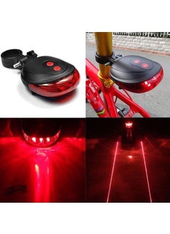 Techmaster Bicycle LED Tail Light Laser Stripe Rear Stop  - Image 2