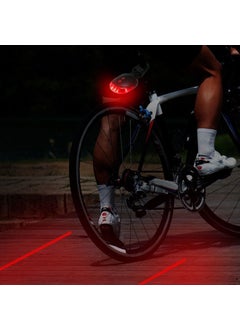 Techmaster Bicycle LED Tail Light Laser Stripe Rear Stop  - Image 4