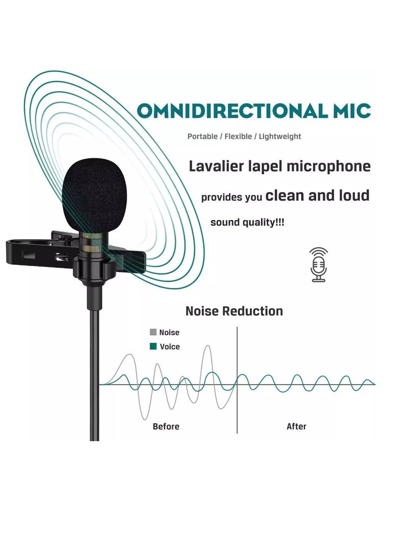 Jmary Professional Lavalier Lapel Microphone Omnidirectional Condenser Mic - Image 3