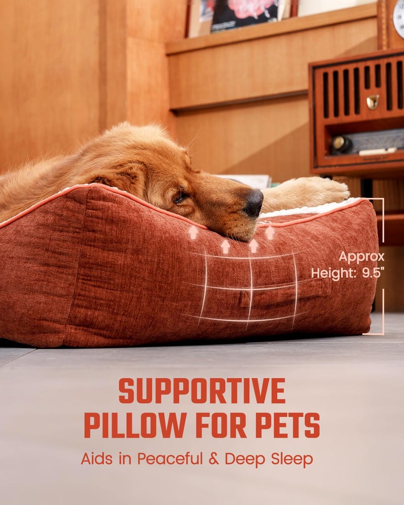 Pawccoli XL Dog Bed for Crate - Orthopedic Foam Crate Mat Large Comfy Flat Pet Beds with Removable Washable Cover, Suitable for Pet Up to 100 lbs(43''Ã—28''Ã—6'') - Image 2