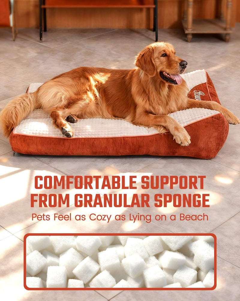 Pawccoli XL Dog Bed for Crate - Orthopedic Foam Crate Mat Large Comfy Flat Pet Beds with Removable Washable Cover, Suitable for Pet Up to 100 lbs(43''Ã—28''Ã—6'') - Image 3