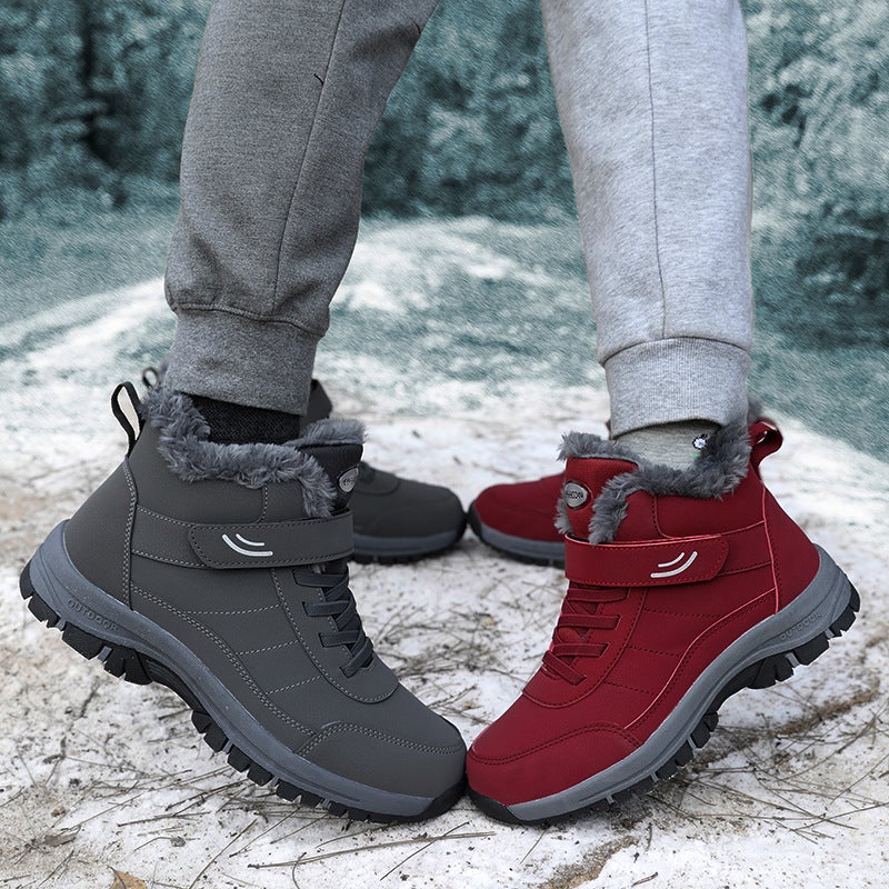 Plus Size Winter New Cotton Shoes Fashion Fleece-Lined Warm Shoes Fashion Walking Shoes Old People Shoes Snow Boots - Image 5
