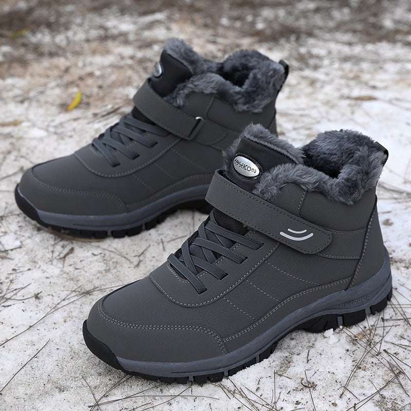 Plus Size Winter New Cotton Shoes Fashion Fleece-Lined Warm Shoes Fashion Walking Shoes Old People Shoes Snow Boots - Image 2