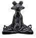 Bellaa Bellaa 23101 Yoga Frog Statue Lotus Meditation Pose Good Luck Feng Shui Vastu 6 Inches  - Image 2