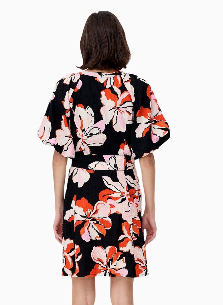 French Connection Milani Rhian Puff Sleeve Mini Dress - Image 3