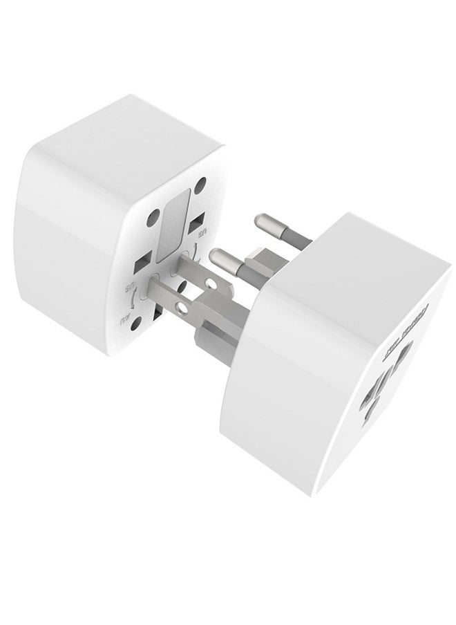 LDNIO - Universal Conversion Plug for Travel Adaptor Connect to The Worldwide Charger Plug US/AU/EU/UK White - Image 1
