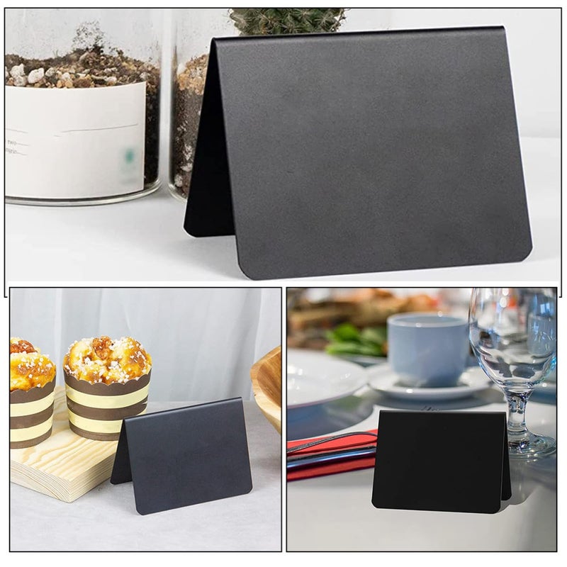 15 Pack Mini Chalkboard Signs with Stand Reusable Menu Message Board for Restaurants - Image 4