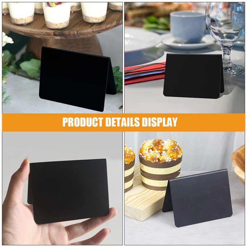 15 Pack Mini Chalkboard Signs with Stand Reusable Menu Message Board for Restaurants - Image 5