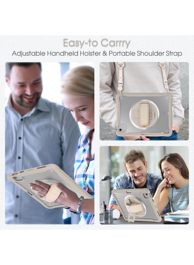 Case for iPad Air 11 inch M3/M2(2025/2024) and Air 5th/4th Generation 10.9‘’ & Pro 11inch 4th/3rd/2nd/1st(22/21/20/18) Cover with Pencil Holder,Screen Protector,Hand Stand, pen, Grey - Image 5