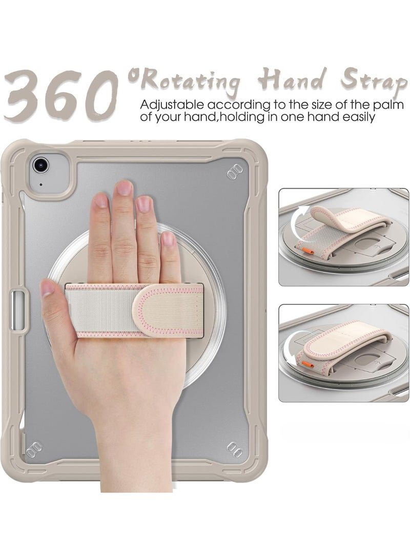 Case for iPad Air 11 inch M3/M2(2025/2024) and Air 5th/4th Generation 10.9‘’ & Pro 11inch 4th/3rd/2nd/1st(22/21/20/18) Cover with Pencil Holder,Screen Protector,Hand Stand, pen, Grey - Image 2