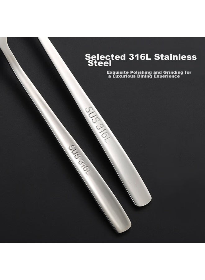 Pick up paintings Hua 316l Stainless Steel Soup Ladle, Large And Thickened Spoon, Table Spoon, Rice Spoon, Soup Spoon, Ladle, Spoon, 4-pack - Image 3