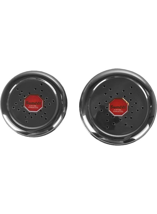 Sumeet Stainless Steel Hole Puri Dabbas/Flat Canisters – Air Ventilation Holes, Rust-Resistant, Dishwasher Safe for Storing Vegetables & Fruits Fresh - Image 5