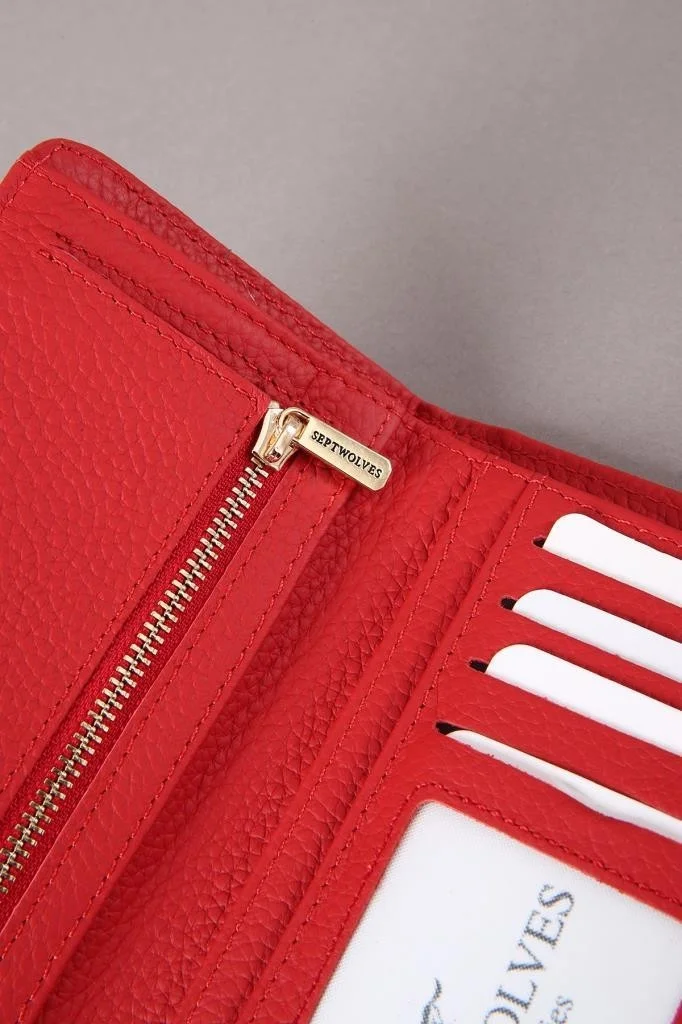 سيبتولفز Parla Genuine Leather Gold Detailed Women's Card Holder and Wallet