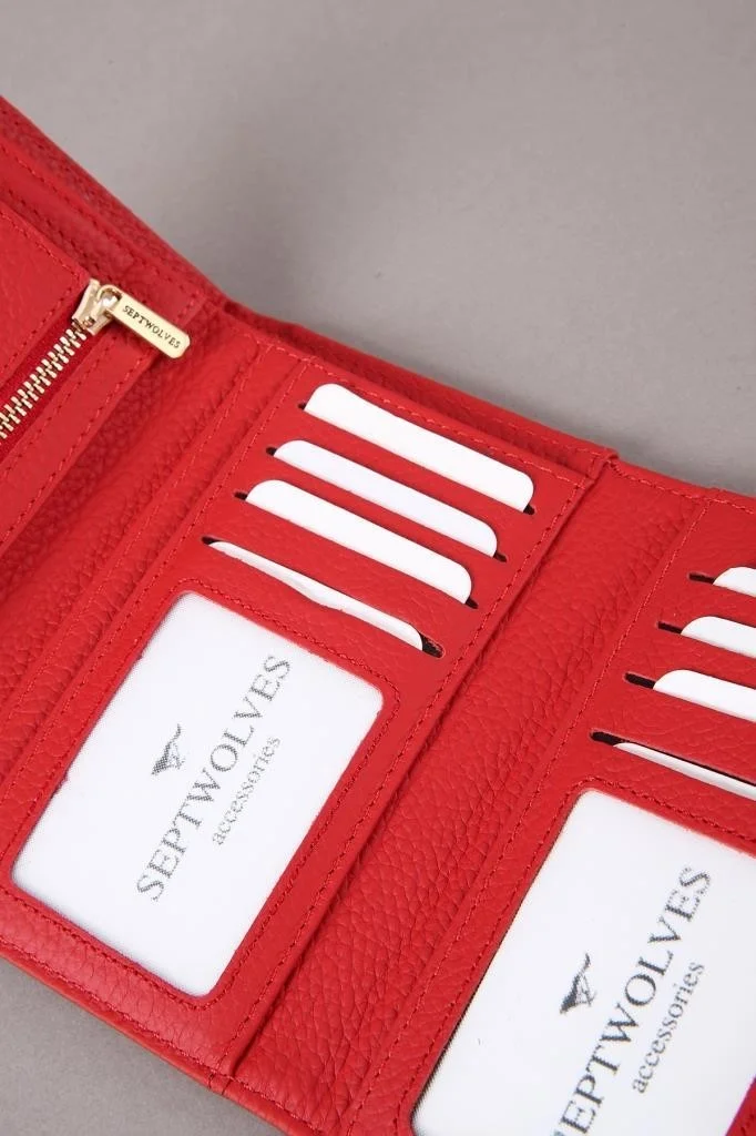 سيبتولفز Parla Genuine Leather Gold Detailed Women's Card Holder and Wallet