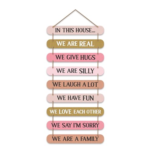 Artvibes House Quotes Printed Mdf Wooden Wall Hanging | Living Room | Office | Home Decor Items | Gifts | Wall Artwork For Hall | Modern Wall Decorative Accessories for Home Decoration (WH_9318N) - Image 1