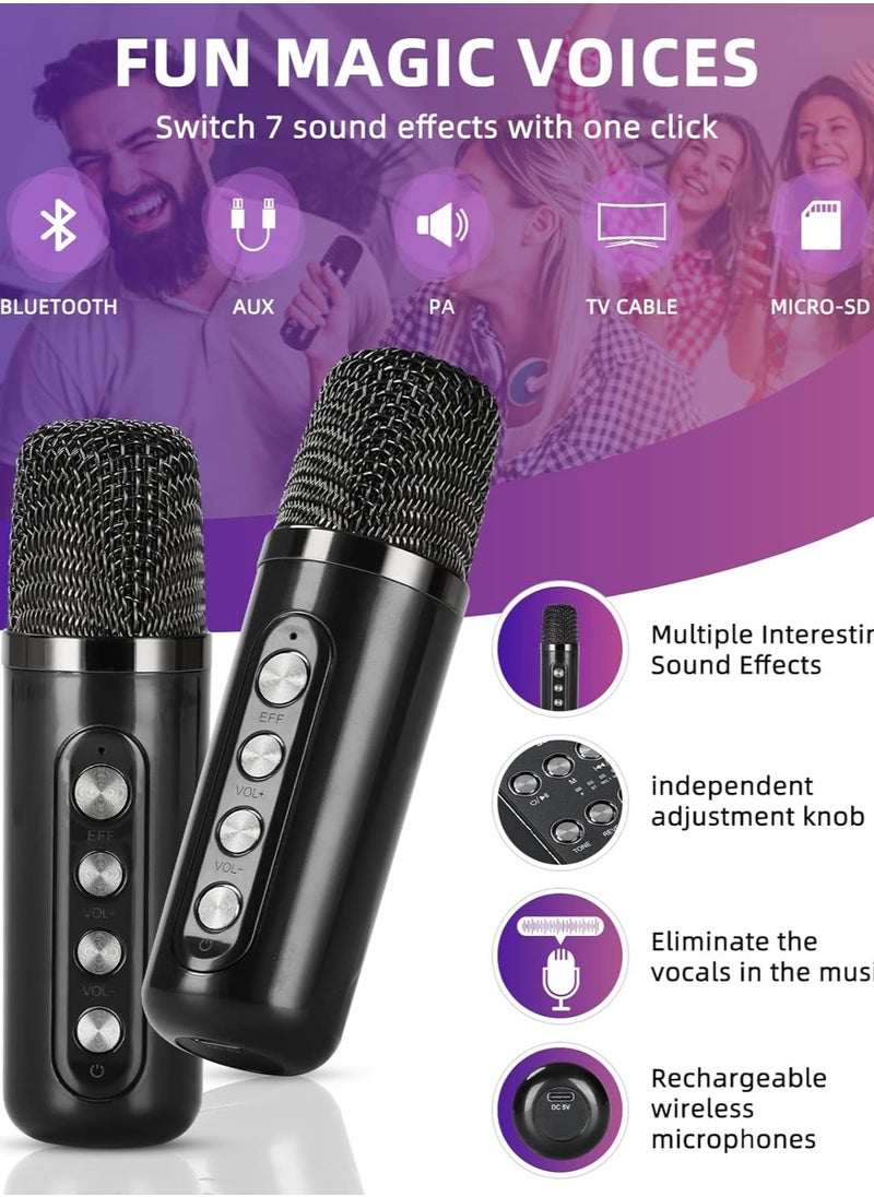 SU.YOSD - YS-203 Professional Portable 100W Dual Microphone Bluetooth Smart Speaker External Karaoke Equipment - Image 1