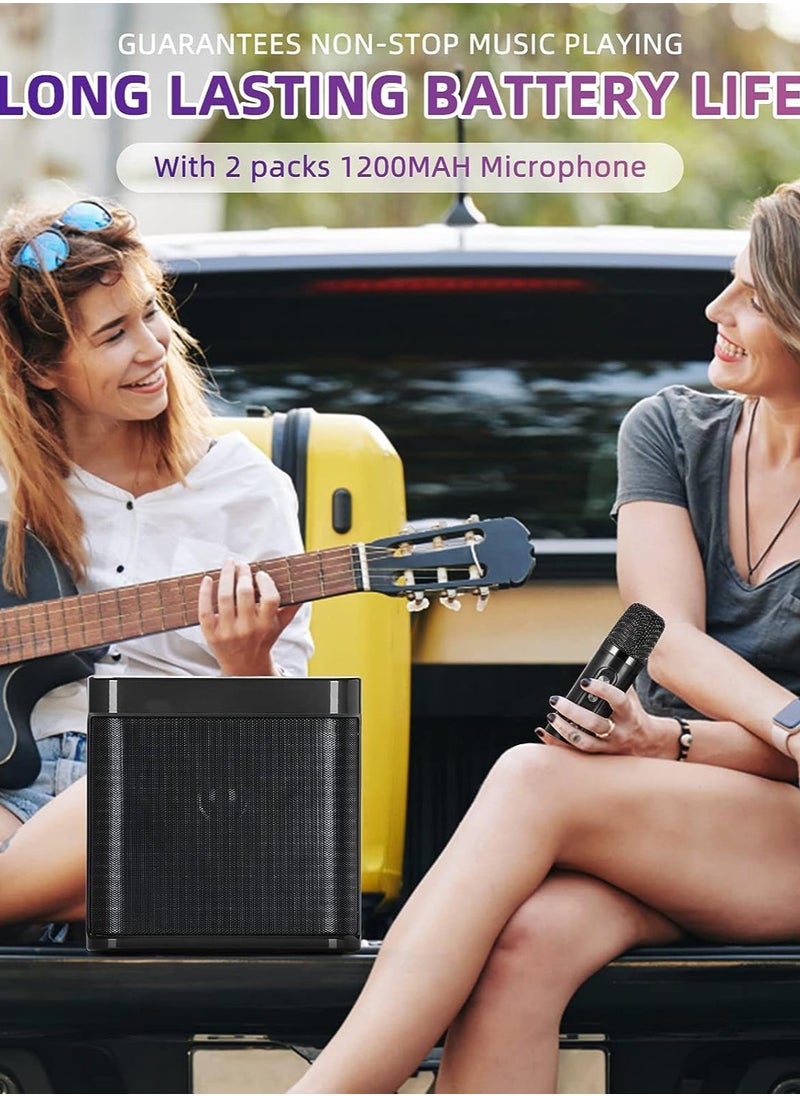 SU.YOSD - YS-203 Professional Portable 100W Dual Microphone Bluetooth Smart Speaker External Karaoke Equipment - Image 1