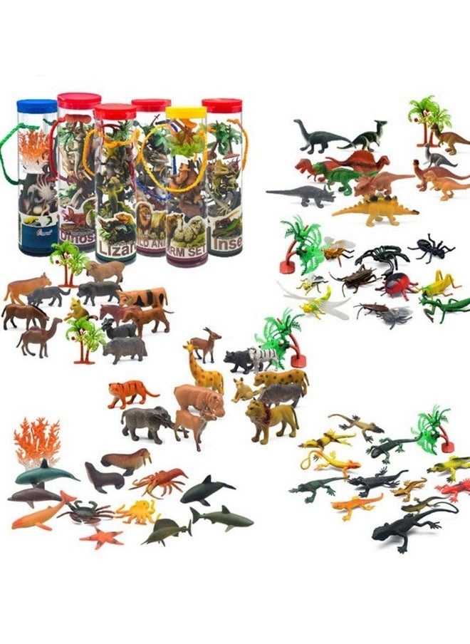 TEMSON - TEMSON Realistic Animal Figure Toy - 10 Pcs Wild Animal Toy for Kids, Animal Figure Playset, Educational & Prank Toys for Kids (Wild Animal) - Image 1
