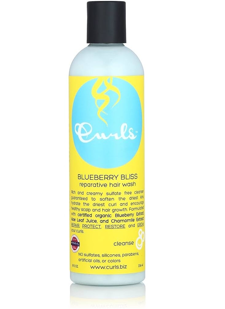 Curls Blueberry Bliss Reparative Hair Wash 236ml  - Image 2