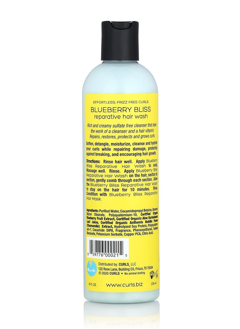 Curls Blueberry Bliss Reparative Hair Wash 236ml  - Image 3