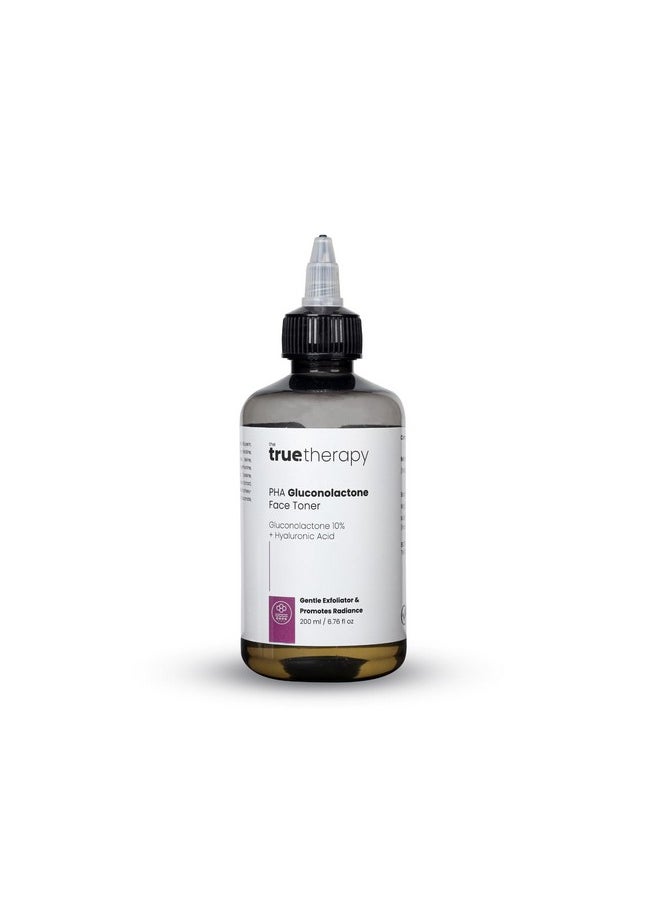 العلاج الحقيقي تونر Pha Gluconolactone 10%، حمض الهيالورونيك و17 حمض أميني، تونر مرطب، العناية بالوجه للحصول على بشرة متوهجة، تونر مقشر للرجال والنساء، تونر Numbuzin لجميع أنواع البشرة (200 مل)  - Image 1