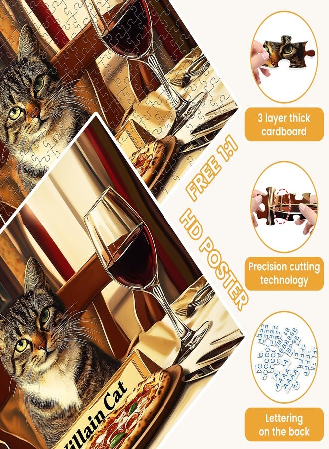 VOLUVOLU 300 Pieces Jigsaw Puzzles for Adults, Cat Puzzle for Adults Children Seniors, Animal Puzzle 300 Pieces, Gift for Birthday, Home Decor, Fun for Family Entertainment(20.5 * 15 in) - Image 4