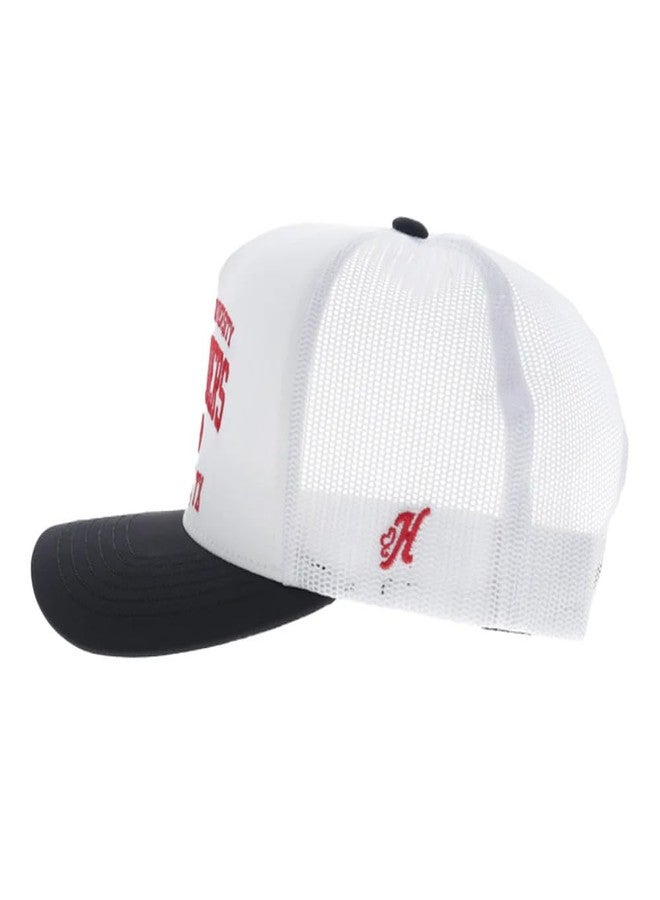 HOOEY Men's Texas Tech University Officially Licensed Collegiate Adjustable Snapback Hat White/Black - Image 3