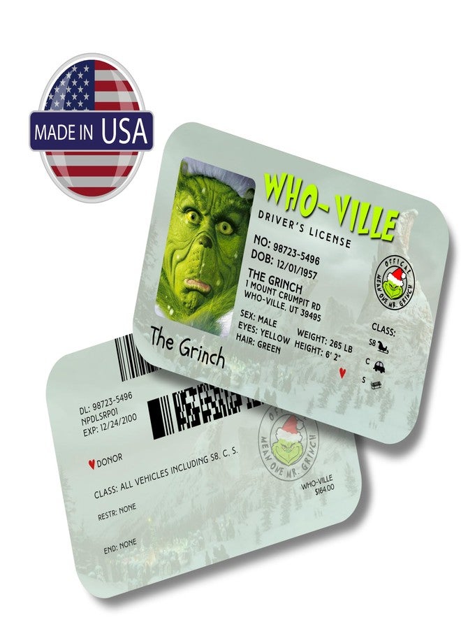 Lashicorn Grouch Driver’s License Elf Accessory | 5 Pack 2 x 3.5” Plastic Matches Santa Clause License Drops on Christmas Fireplace Decor - Image 3