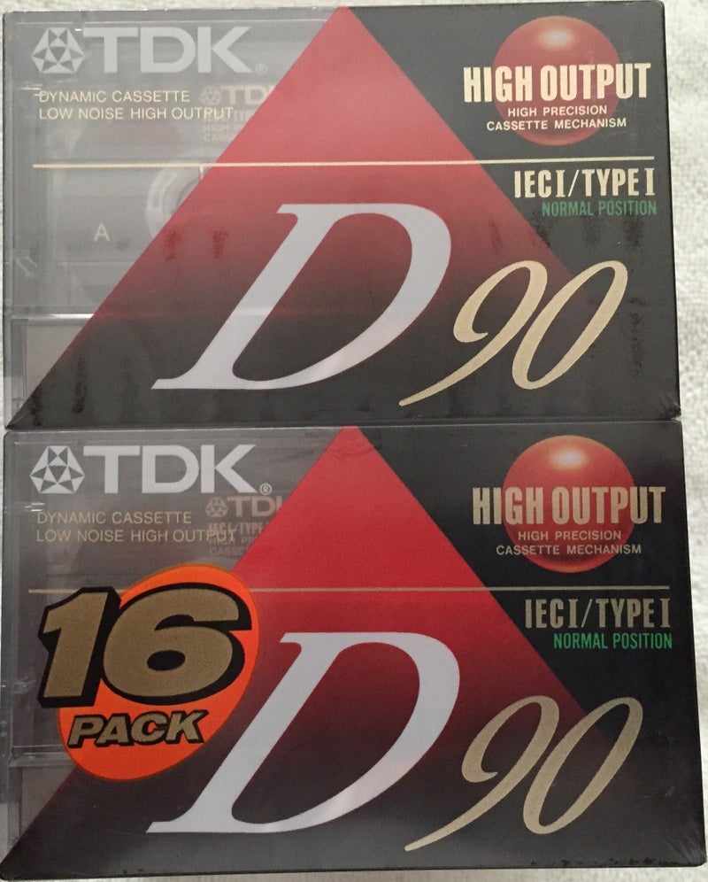 TDK D90 High Output 16-Pack audio cassette tapes