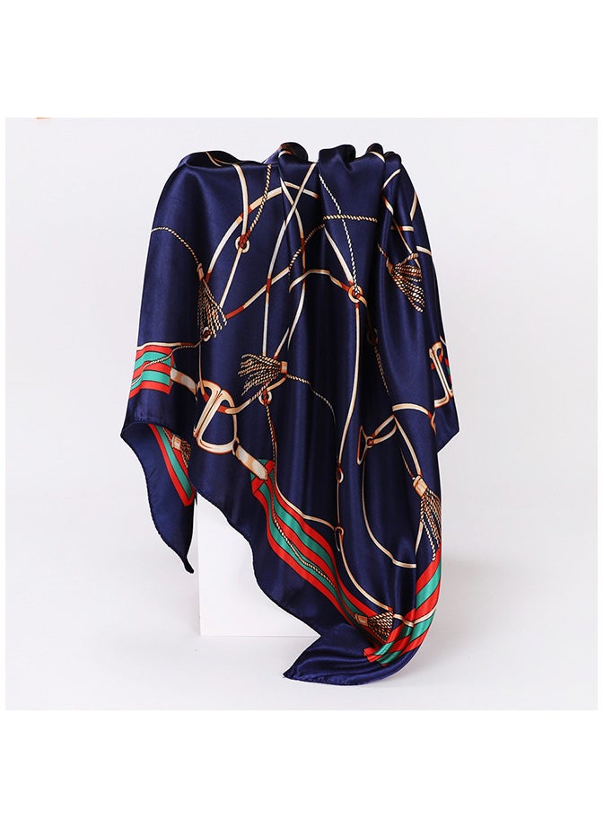 Generic - 2 Pcs Satin Large Square Head Scarf - Image 1