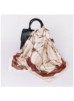 Generic 2 Pcs Satin Large Square Head Scarf  - Image 5