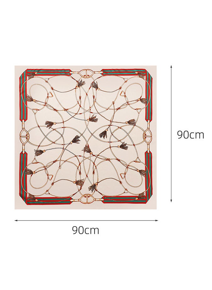 Generic - 2 Pcs Satin Large Square Head Scarf - Image 1