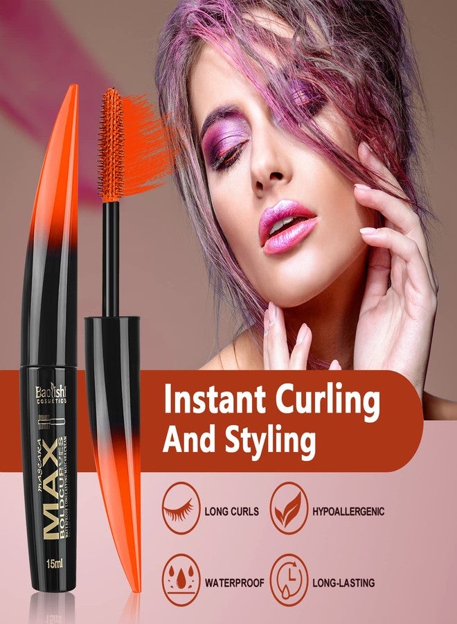 RoseFlower Colored Mascara Set, 6 Colors Waterproof Gift Set - Red, Pink, Purple, Blue, White, Black - Long Lasting, Voluminous Eyelash Mascara - Image 4