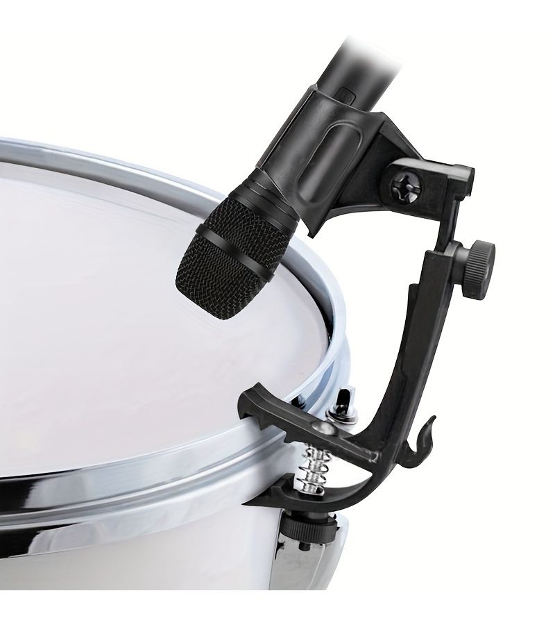 Set Of 4 Black Microphone Clips For Drum Rims With Shockproof Mounts - Image 5