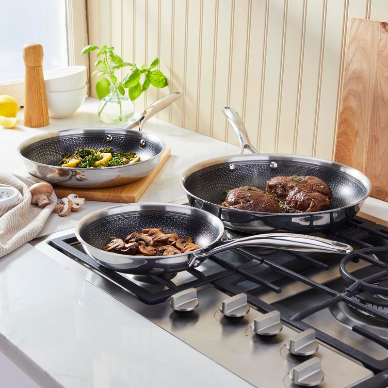 Henckels Paradigm 3-pc Stainless Steel Nonstick Fry Pan Set - Image 2