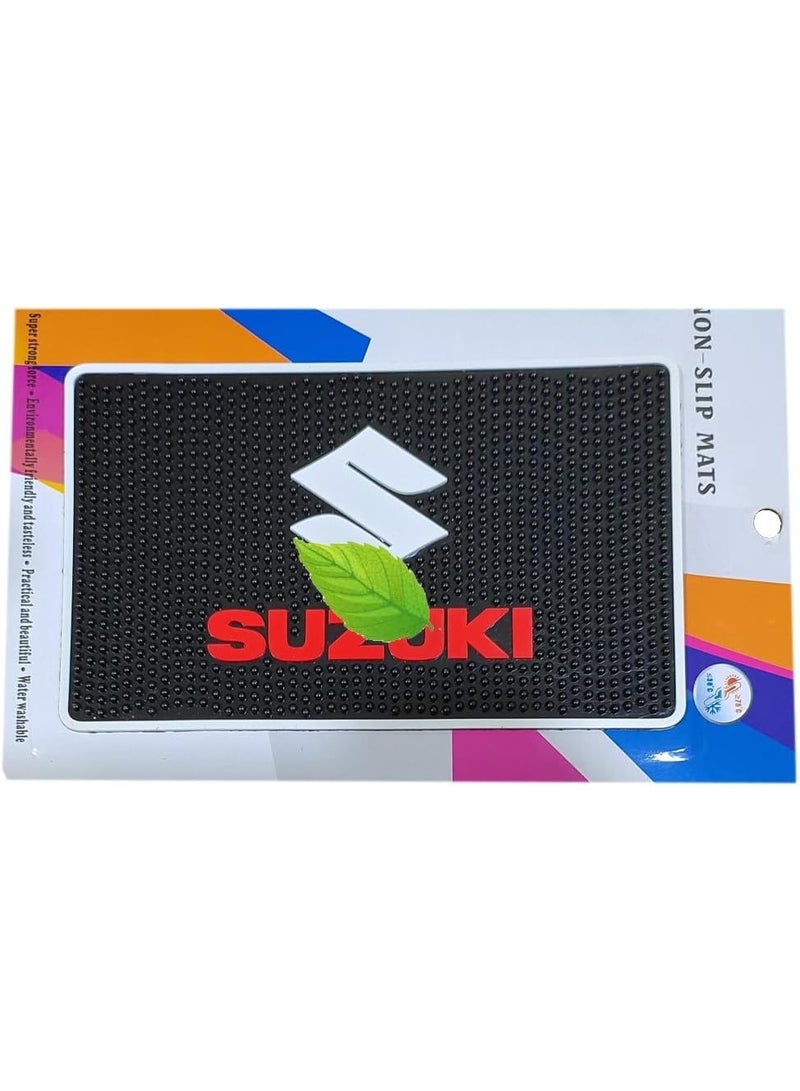 Suzuki Non-Slip Silicone Car Dashboard Mat - New and Unique Shape for Your Car - Compatible with Suzuki - Size 21cm Length 12.5cm Wide