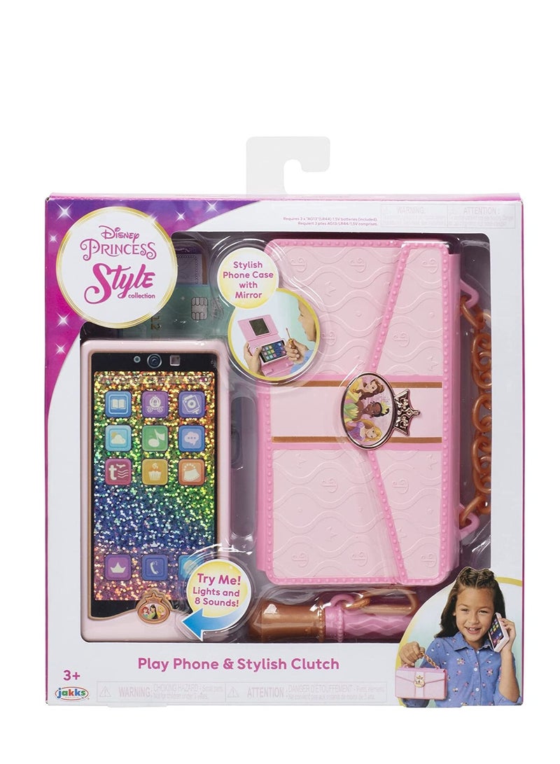 Jakks Disney Princess Play Phone & Stylish Clutch - Image 1