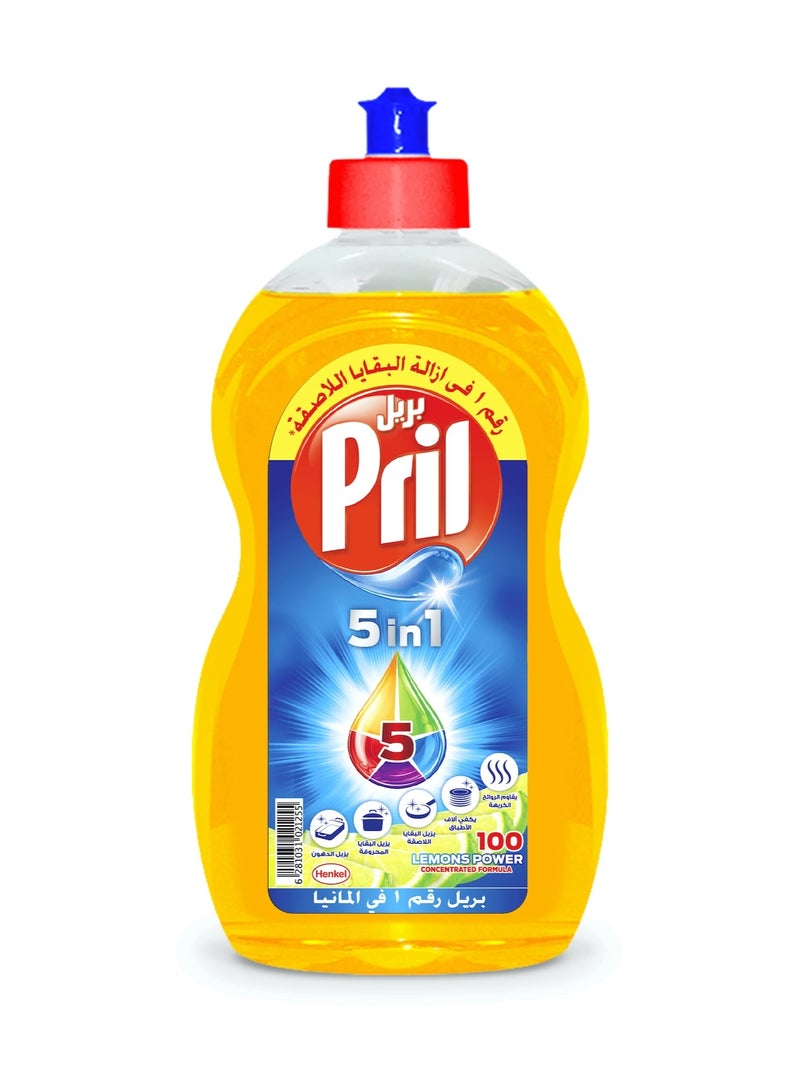 Pril Lemon Vinegar Dishwashing Liquid – 500ml (Pack of 6) - Image 1