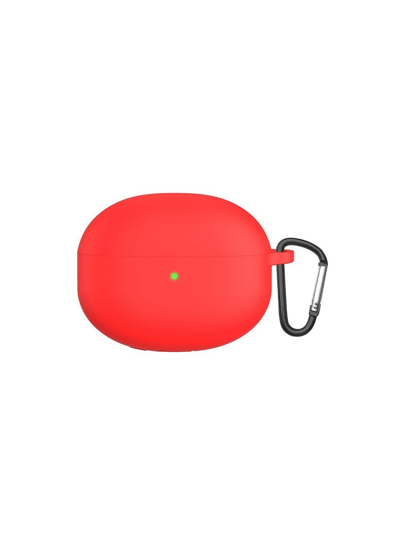 ELMO3EZZ Silicone Soft Cover Compatible With Xiaomi buds 3T Pro/buds 3T Pro case/buds 3T Pro Cover/Redmi buds 3T Pro (Red)