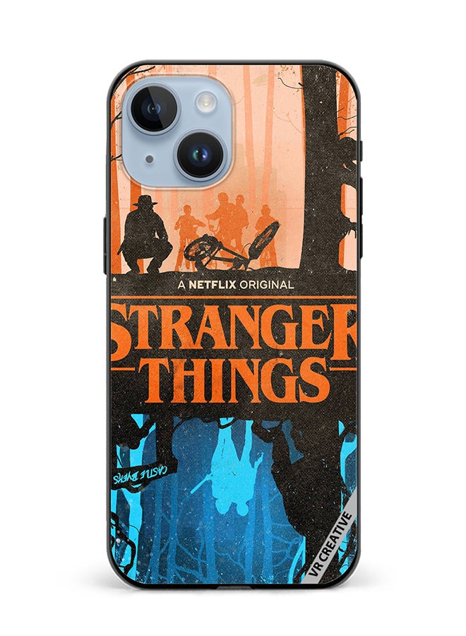VR CREATIVE Protective Case Cover For Apple iPhone 15 Plus Stranger Things Design Multicolour - Image 1