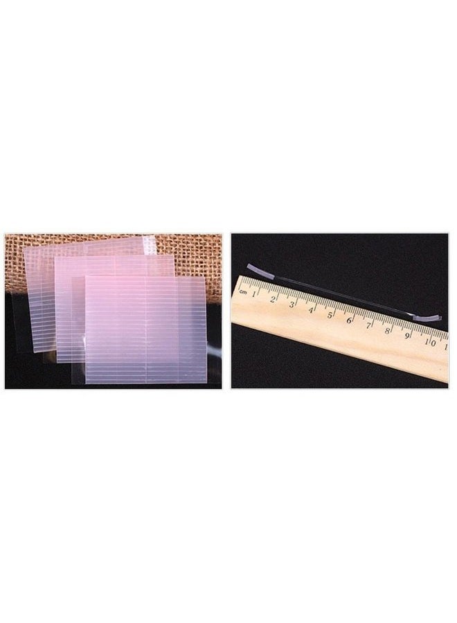 Tupwel 4 Sheets 200Pcs Breathable Waterproof Double-Sided Double Eyelid Sticker Invisible Fibre Strip Sided Eye Tape Shadow Stickers For Makeup Big Decoration Tool - Image 3