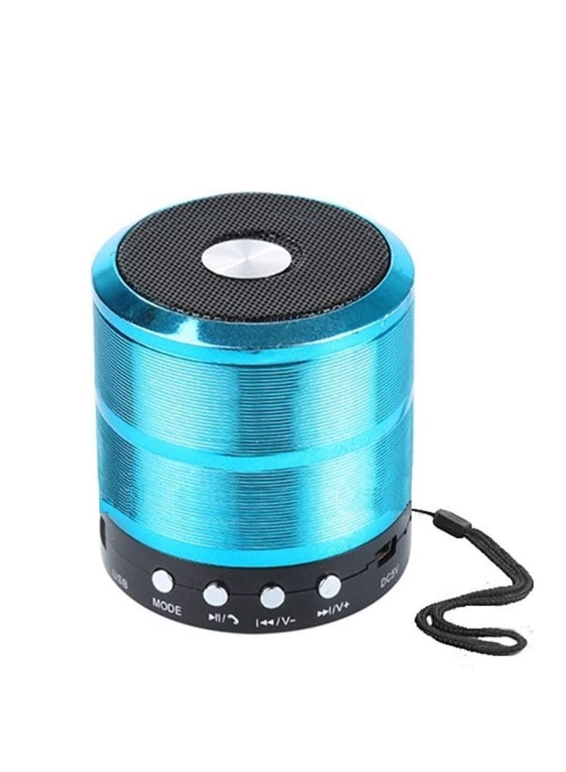 WS-887 Mini Bluetooth Speaker with FM Radio, Memory Card Slot, USB Memory Slot, AUX Input Mode - Image 2