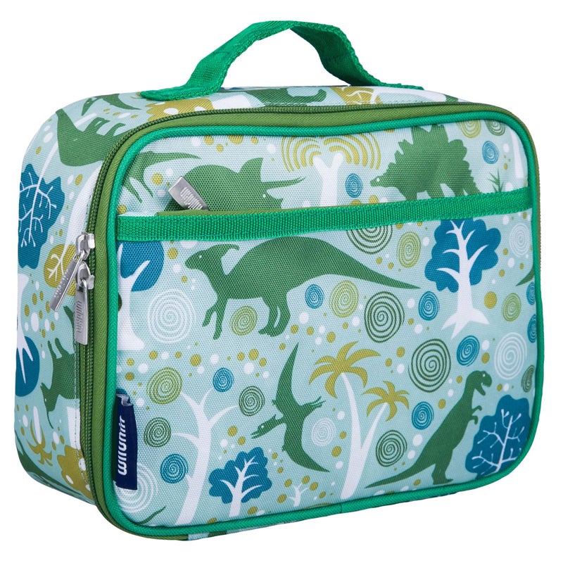 Wildkin Insulated Lunch Box Bag For Boys & Girls  Reusable Kids Lunch Box Is Perfect For Early Elementary Daycare School Travel  Ideal For Hot Or Cold Snacks & Bento Boxes (Dinomite Dinosaur) - Image 1