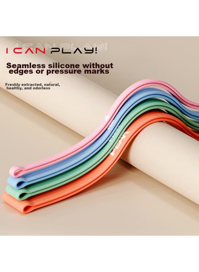 PEAK Peak Elastic Resistance Band For Fitness, Stretching, Pull-ups, Training, Single Bar, Auxiliary Ring, Yoga, And Glute Exercises, Light Blue - Image 2