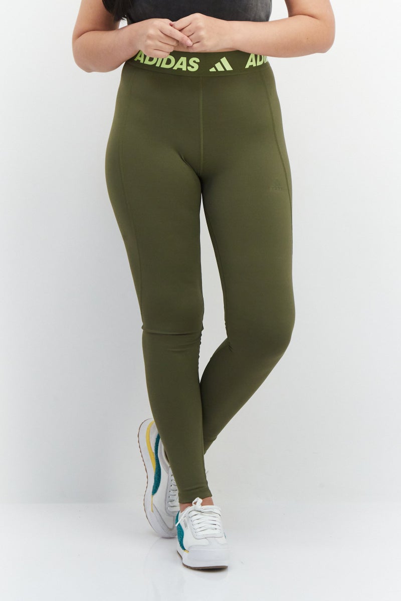 Adidas Women Sportswear Fit Training Leggings, Olive - Image 1