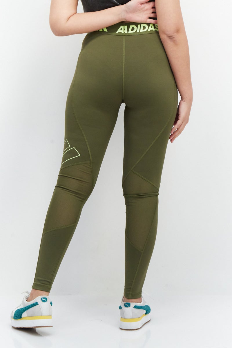 Adidas Women Sportswear Fit Training Leggings, Olive - Image 2