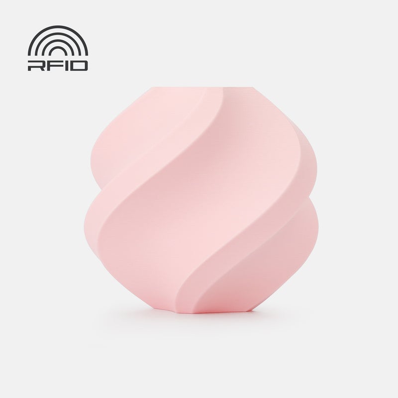 Bambu Lab - 3D Printer Filament PLA Pure-Milky Pink- with Bambu Reusable Spool Milky Pink - Image 2